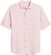 johnnie-O Gianna Hangin' Out Short Sleeve Linen & Lyocell Button-Up Shirt