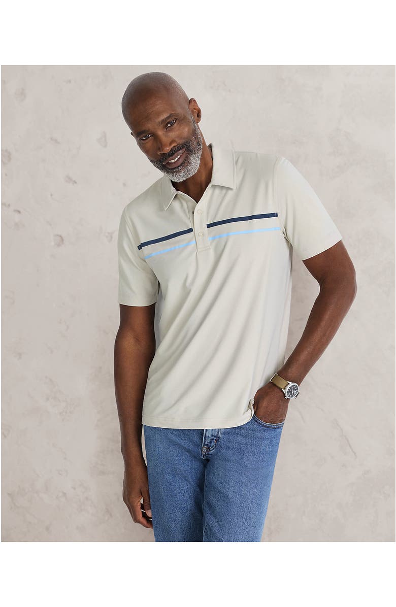 Lands' End Short Sleeve Performance Snap Polo, Alternate, color, 