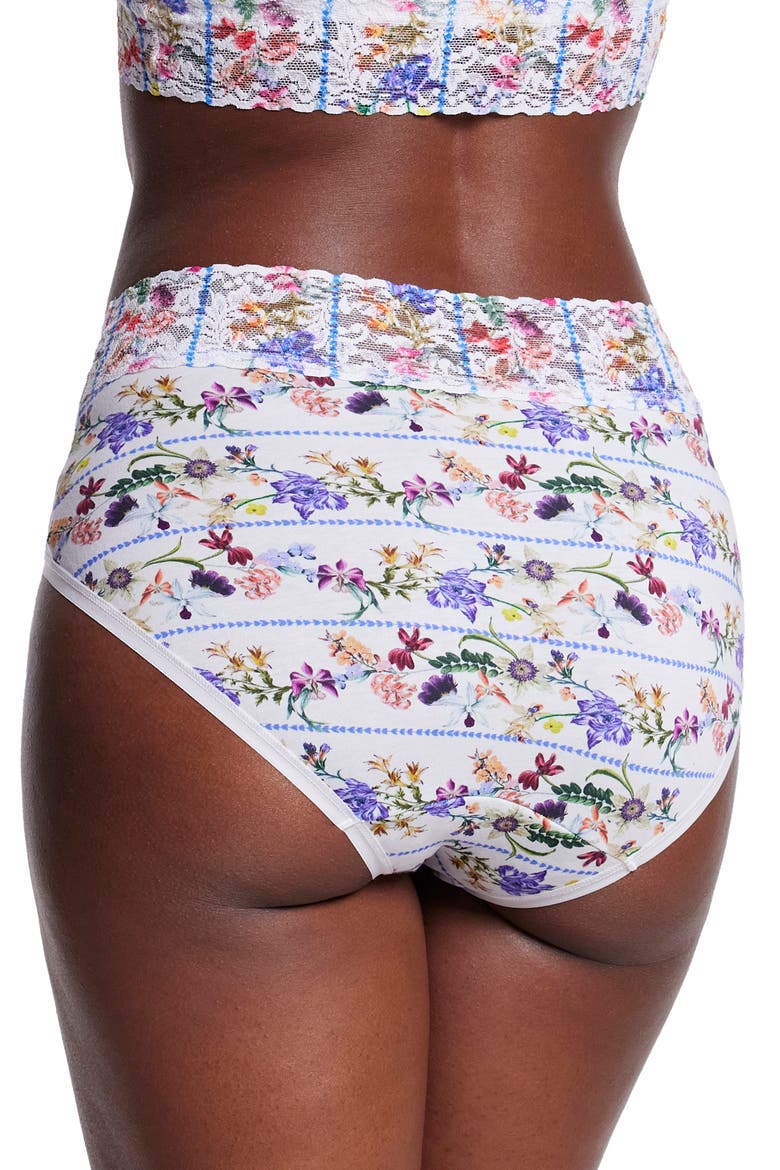 Print Supima® Cotton French Briefs, Alternate, color, FLOWER CROWN