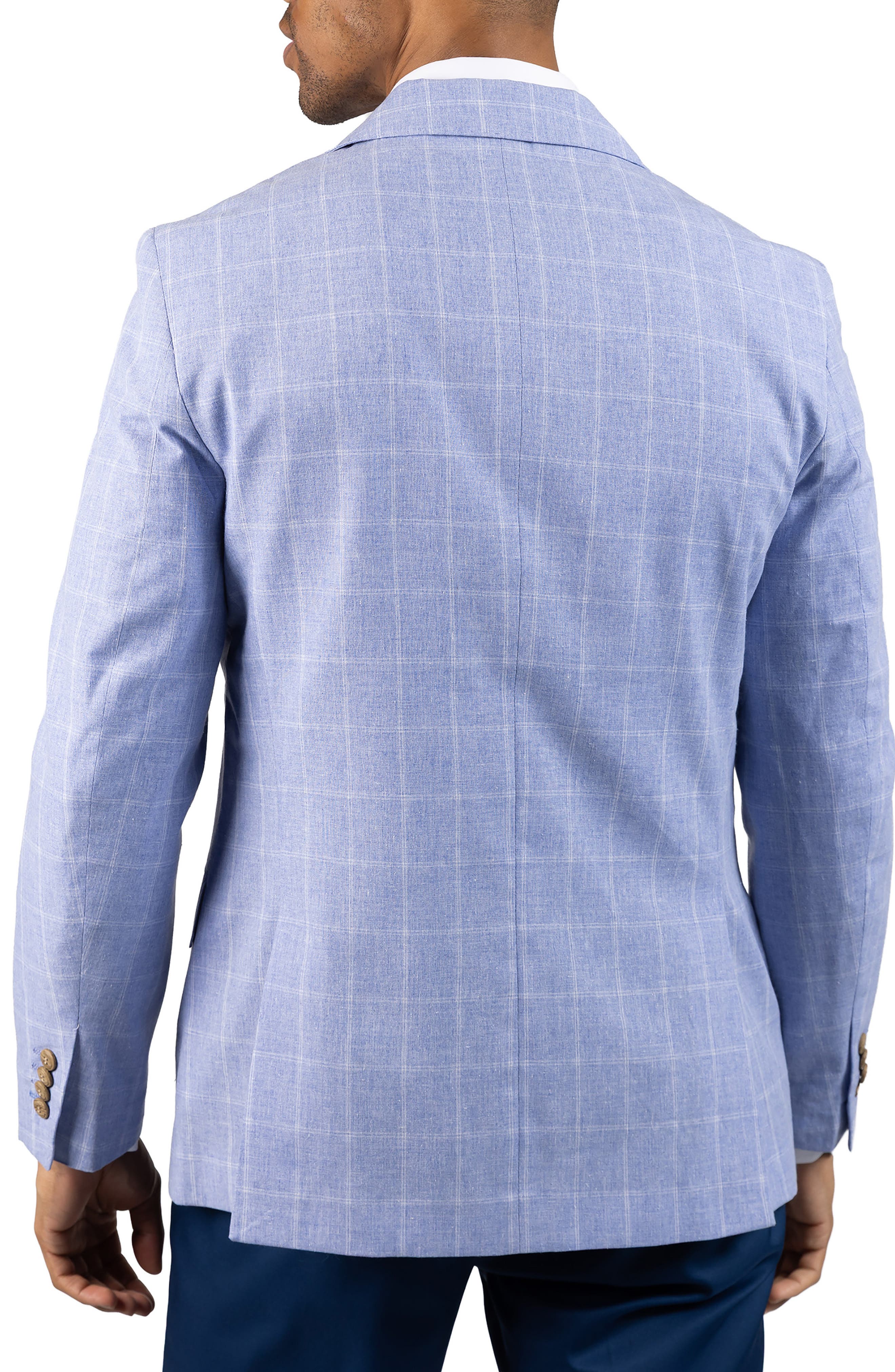Melange Yarn Dyed Windowpane Sport Coat - image 2