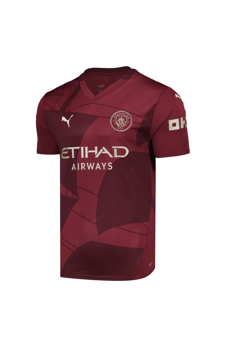 PUMA Men's Puma Kevin De Bruyne Burgundy Manchester City 2024/25 Third Replica Player Jersey, Alternate, color, 
