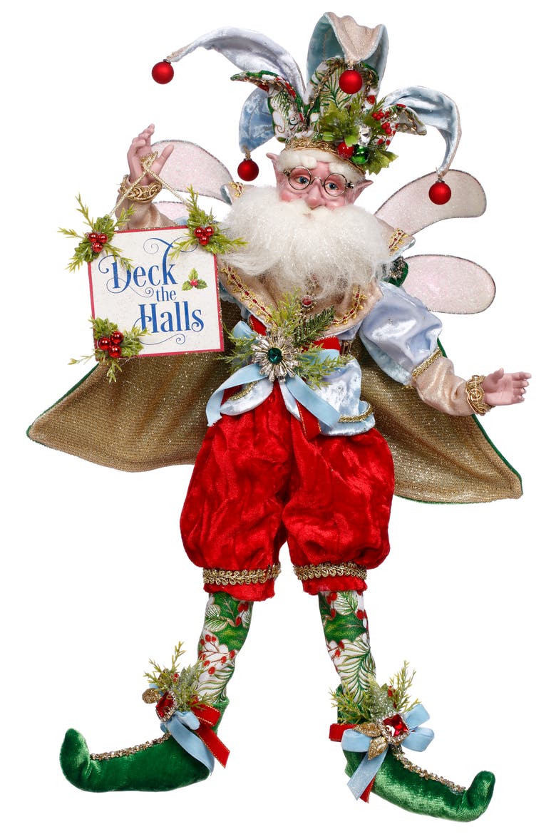 Deck The Halls Fairy, Medium, Main, color, Red