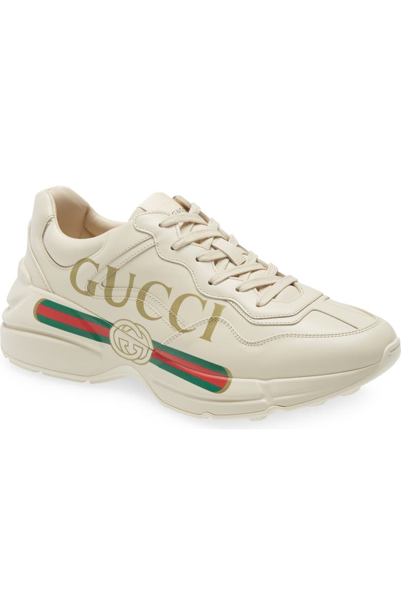 Gucci Rhyton Logo Sneaker, Main, color, Ivory