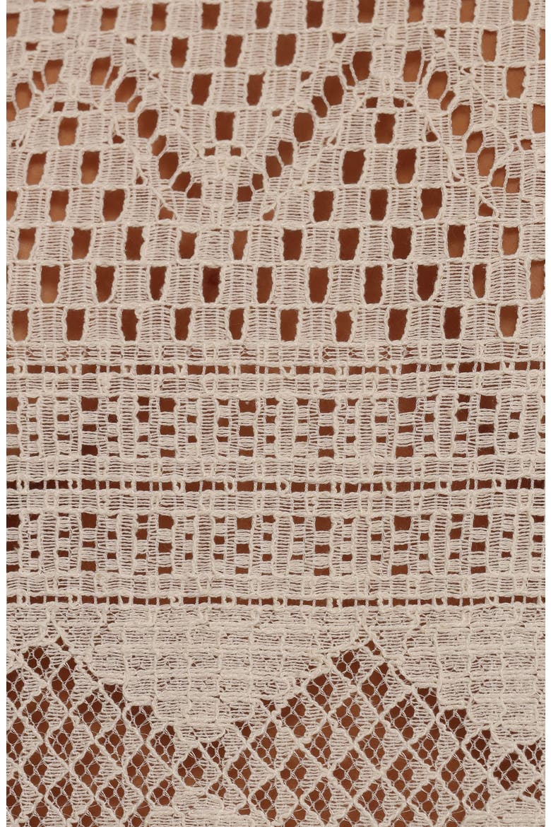 Maddot Mixed Lace Long Sleeve Top, Alternate, color, CREAM