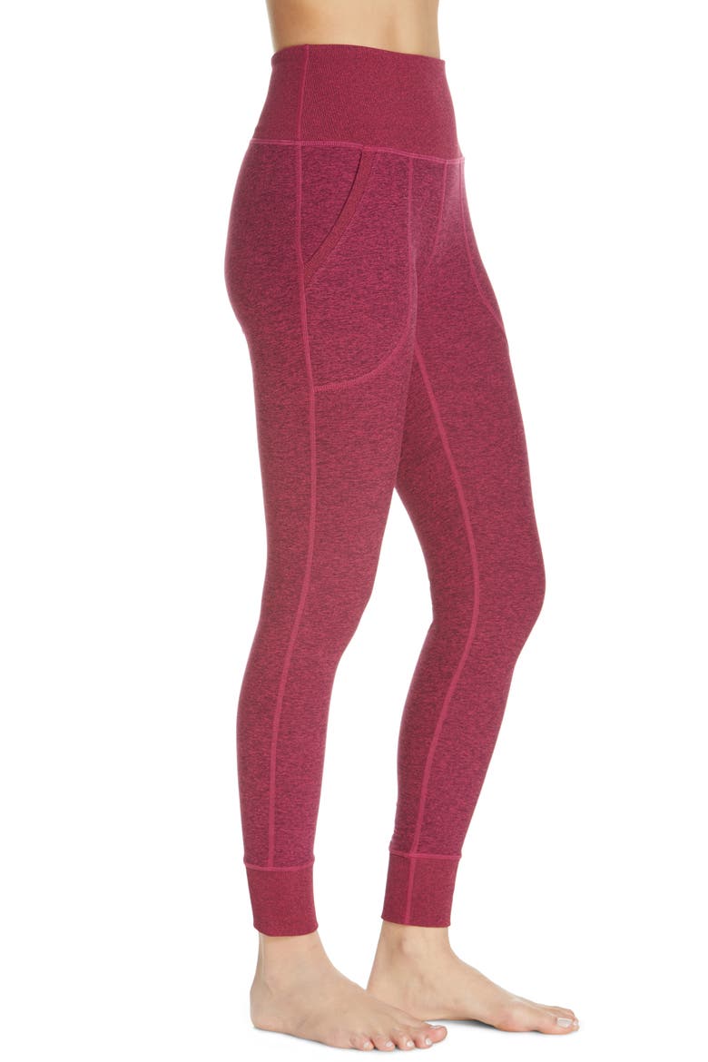 Restore Soft Pocket Leggings, Alternate, color, PURPLE CLARET