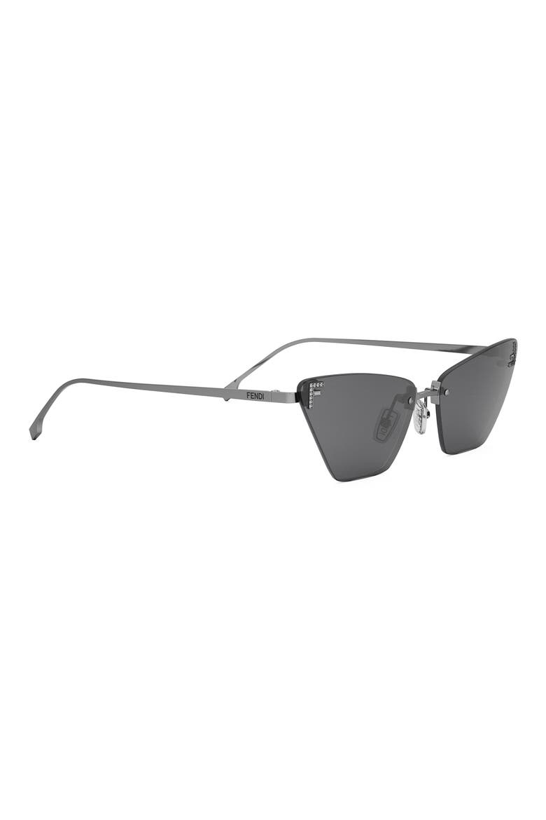 First Crystal 57mm Cat Eye Sunglasses, Alternate, color, GRYO/ROVXG