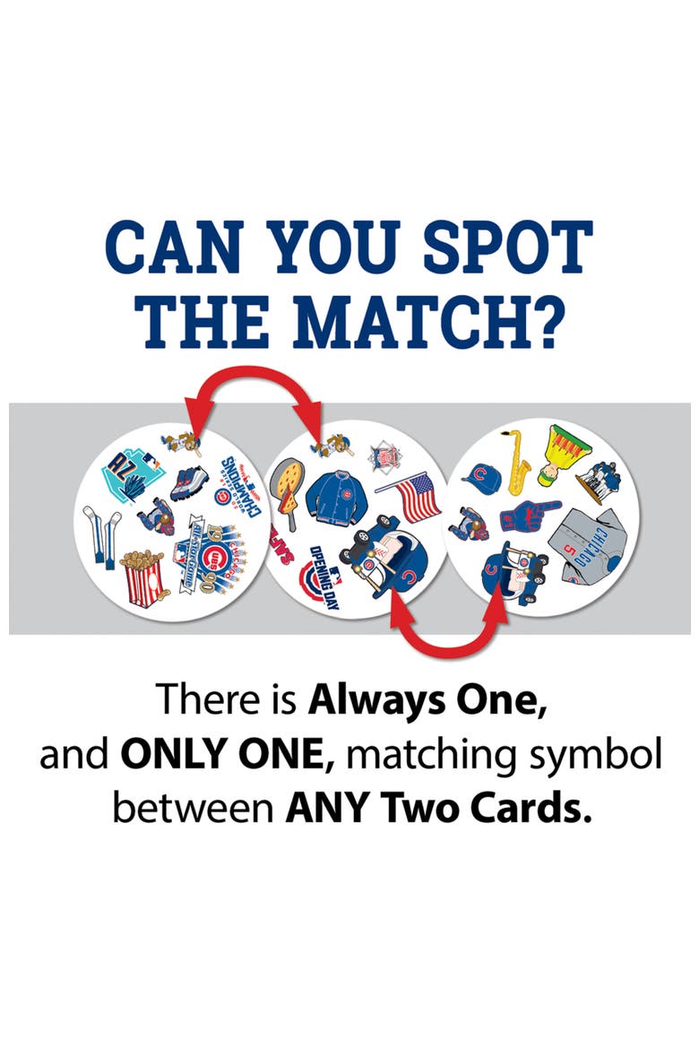 Chicago Cubs Spot It! Card Game, Alternate, color, Multicolor