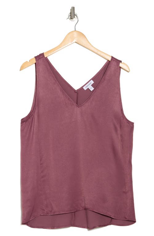 Nordstrom Double V-neck Tank In Purple