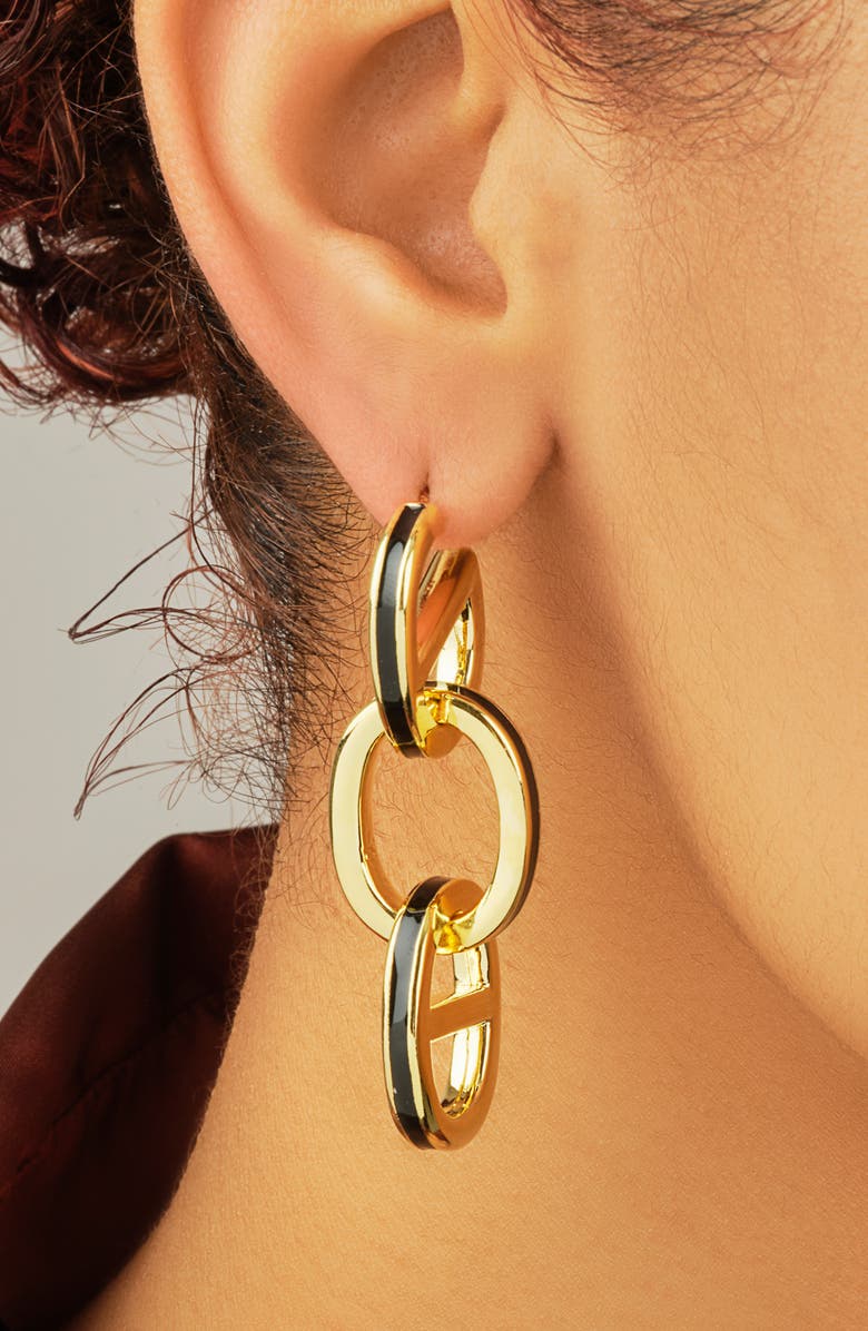 Sterling Forever Brynlee Drop Earrings, Alternate, color, Gold