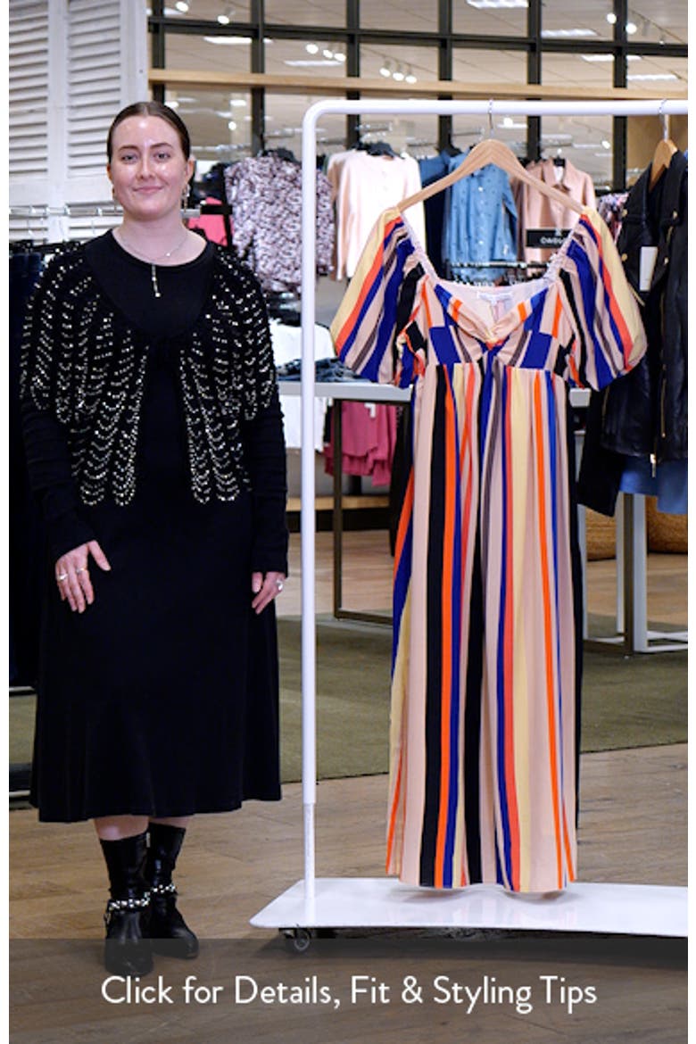 Multicolor Stripe Maxi Dress video