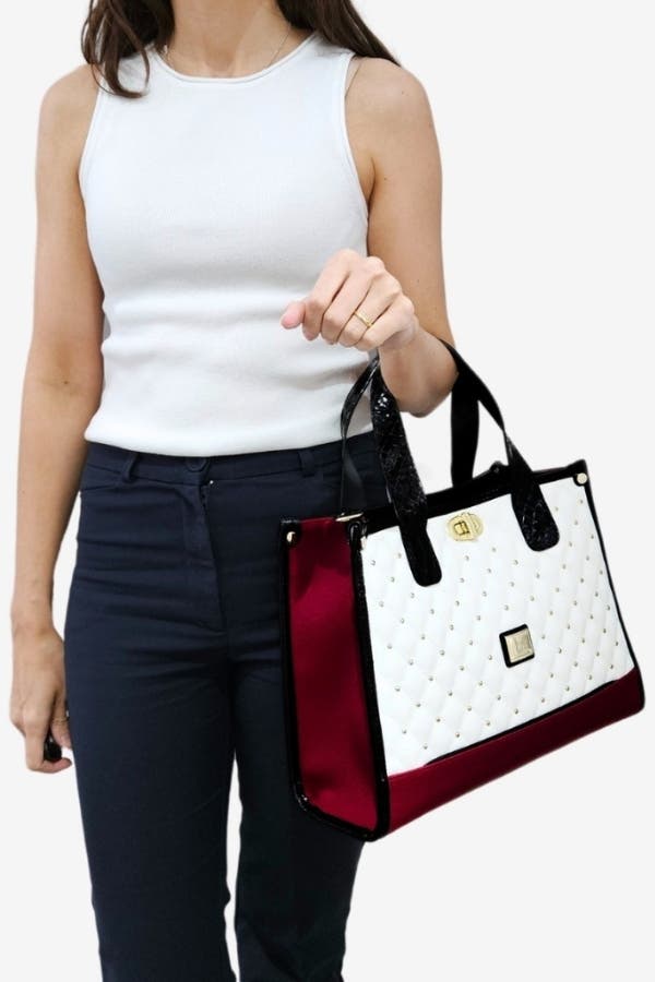 Craft 551 Handbag, Alternate, color, Navy / Red
