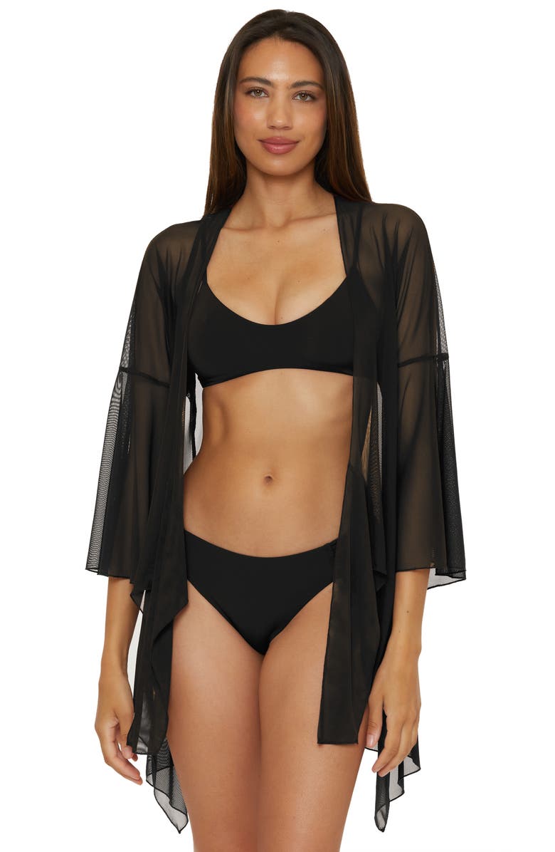 Becca Muse Mesh Cover-Up Jacket, Alternate, color,