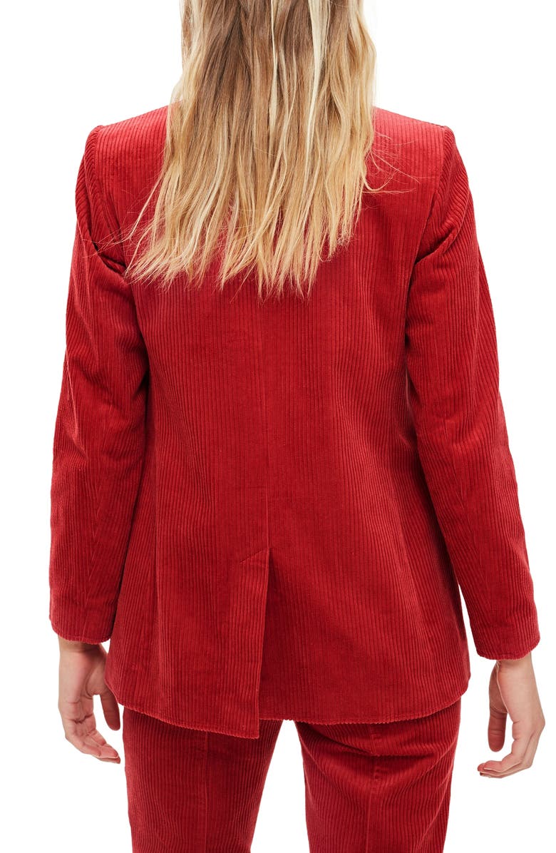 Topshop Corduroy Blazer, Alternate, color,