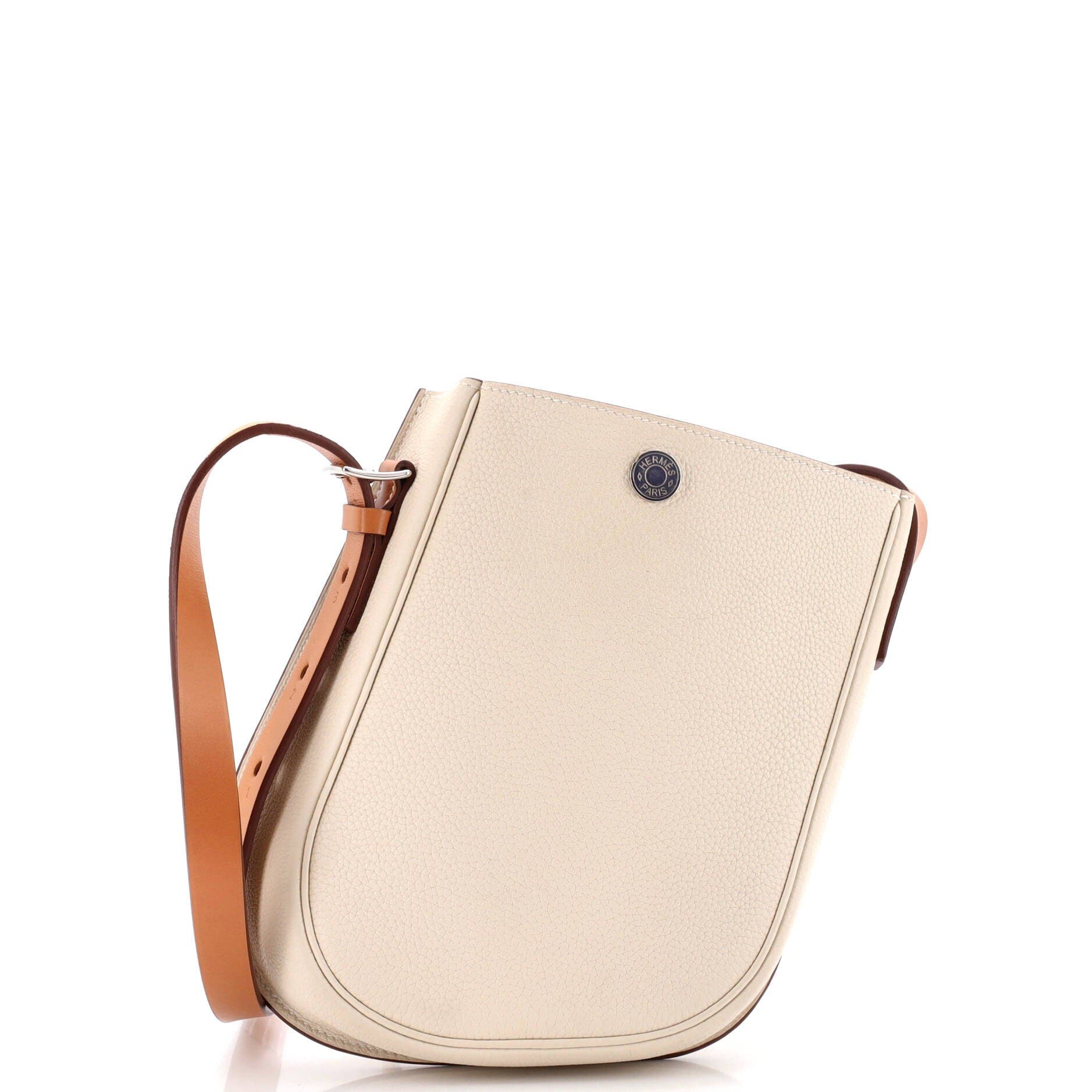 Perspective Cavaliere Bag Togo and Vache Hunter 21, Main, color, White