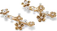 LELET NY Brynn 2-Pack Floral & Faux Pearl Hair Pins