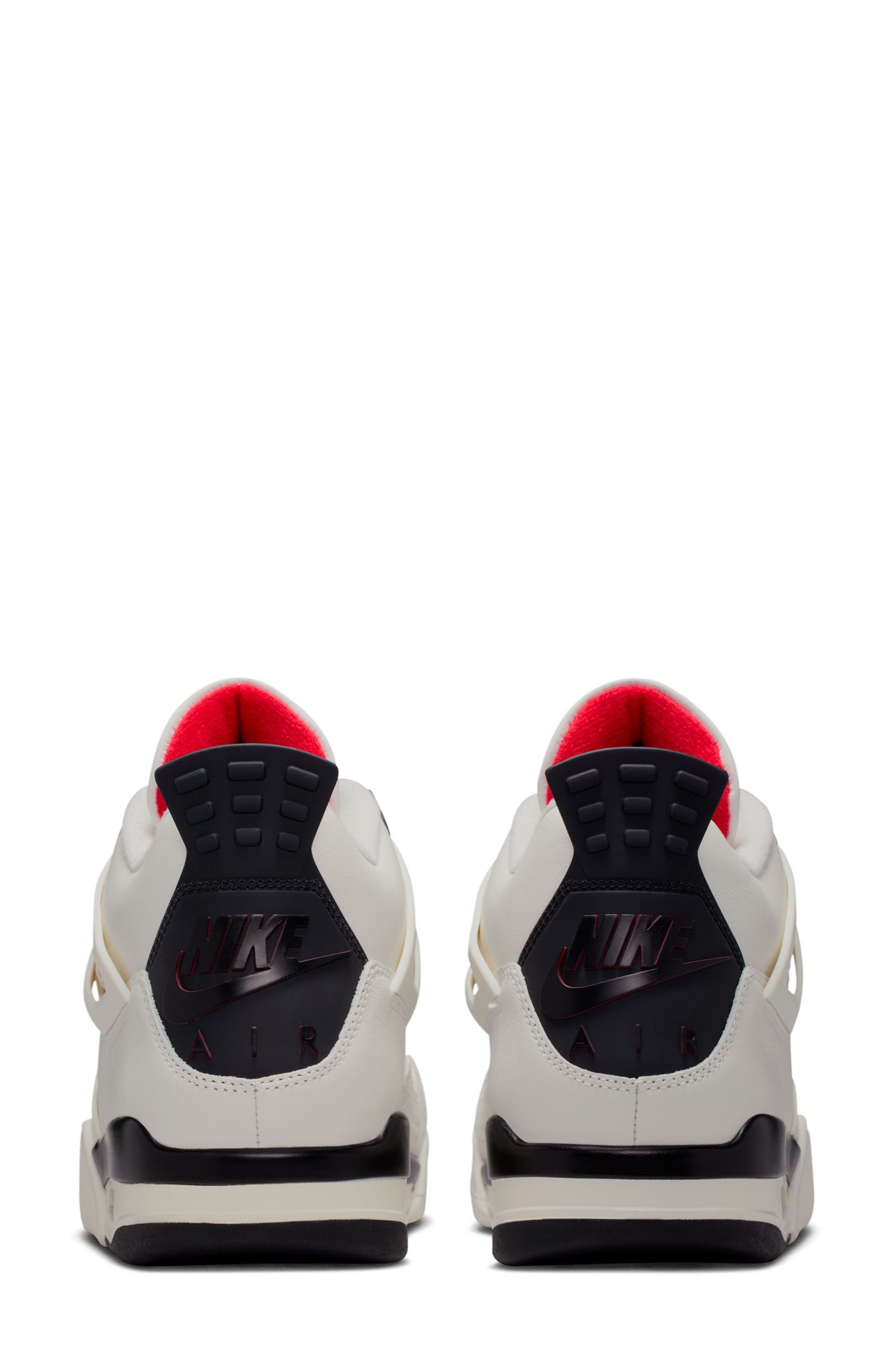 Jordan Air Jordan 4 Retro Basketball Sneaker, Alternate, color, Sail/ Black/ University Red