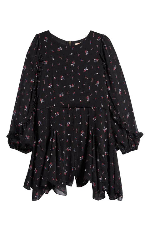 Kids' Floral Long Sleeve Romper (Big Kid)