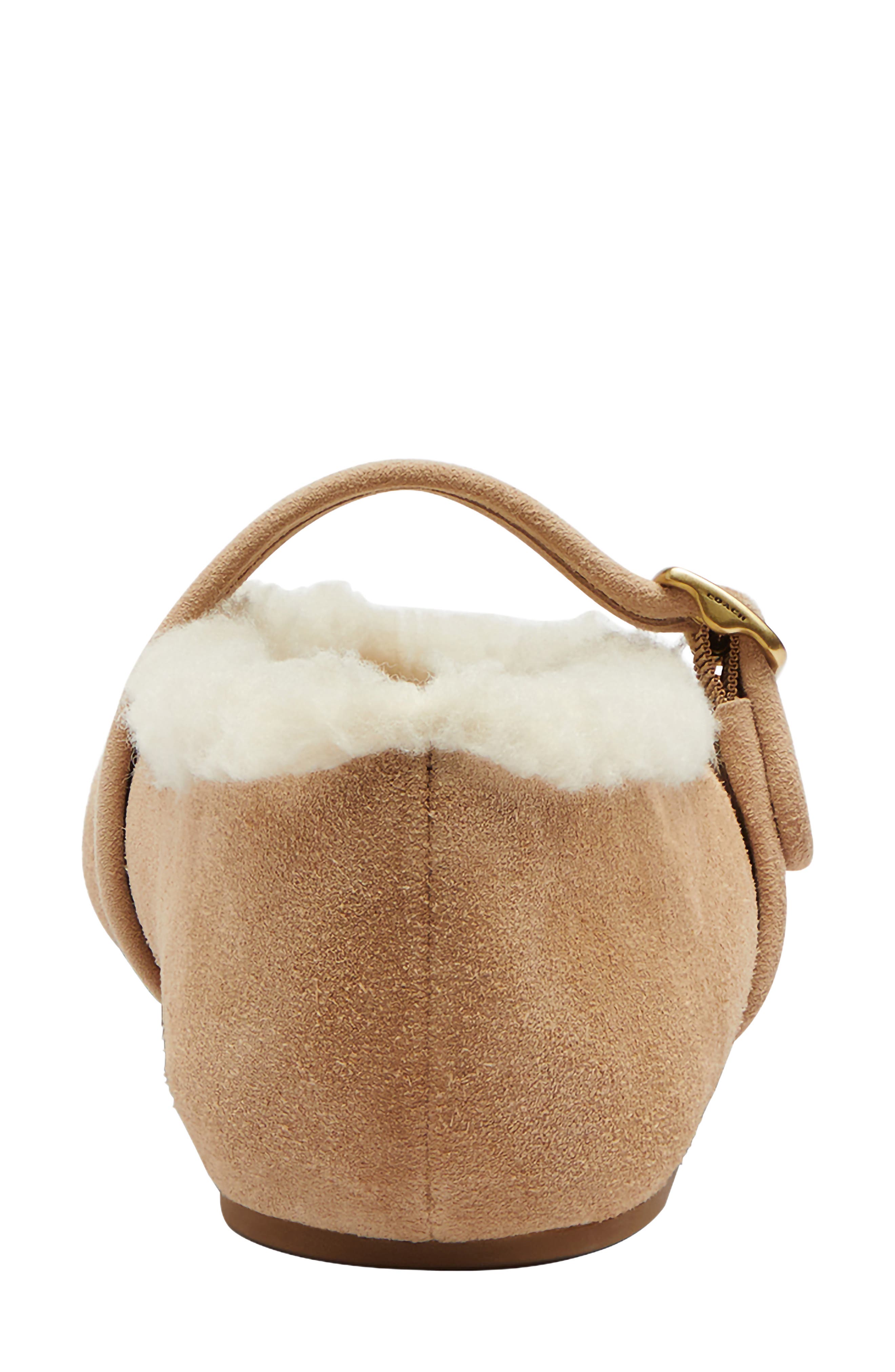 Sculpted C Genuine Shearling Mary Jane, Alternate, color, SOFT BEIGE