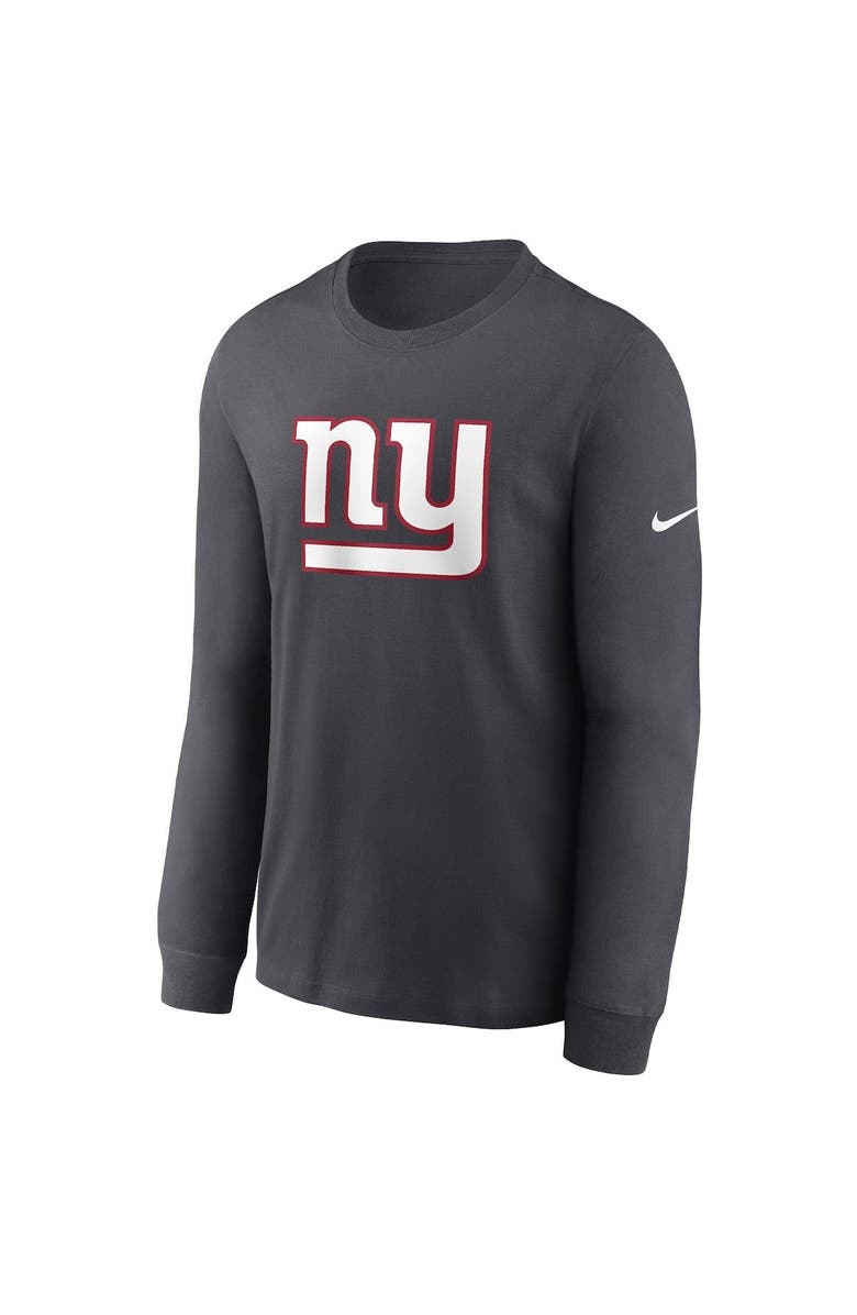 Nike Men's Nike Anthracite New York Giants Primary Logo Long Sleeve T-Shirt, Alternate, color, 