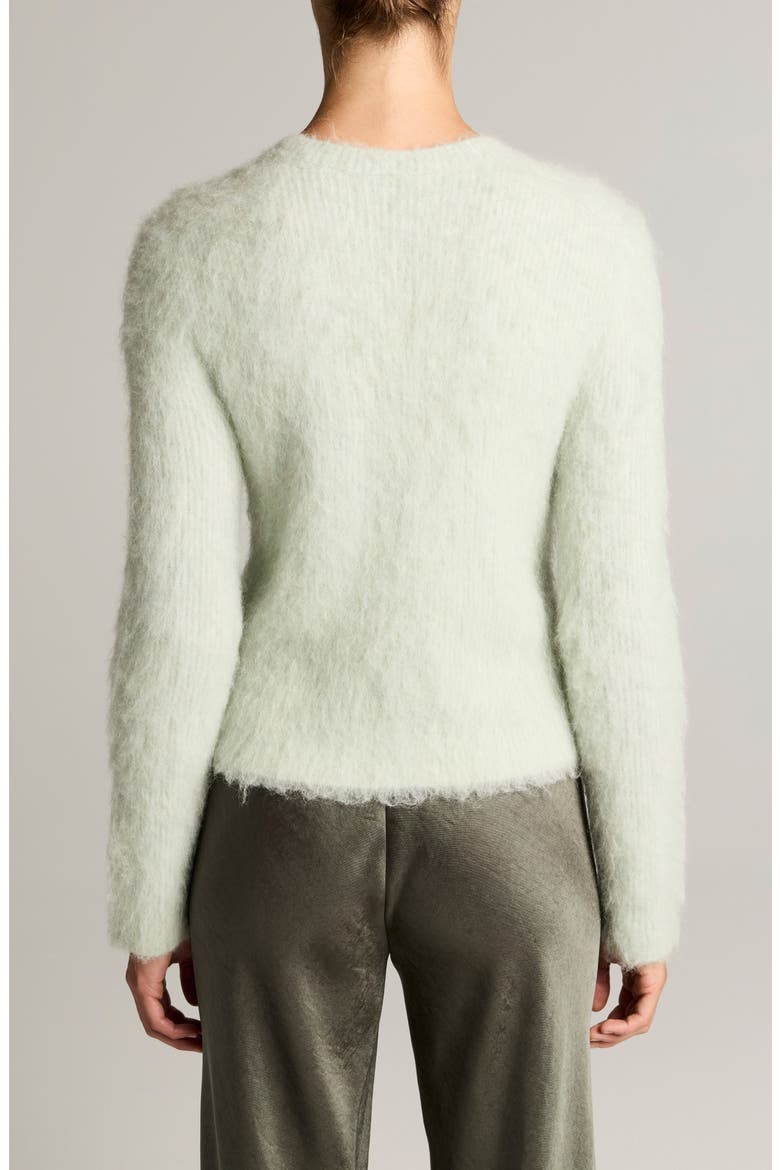 Brushed Crewneck Sweater, Alternate, color, FROSTED JADE