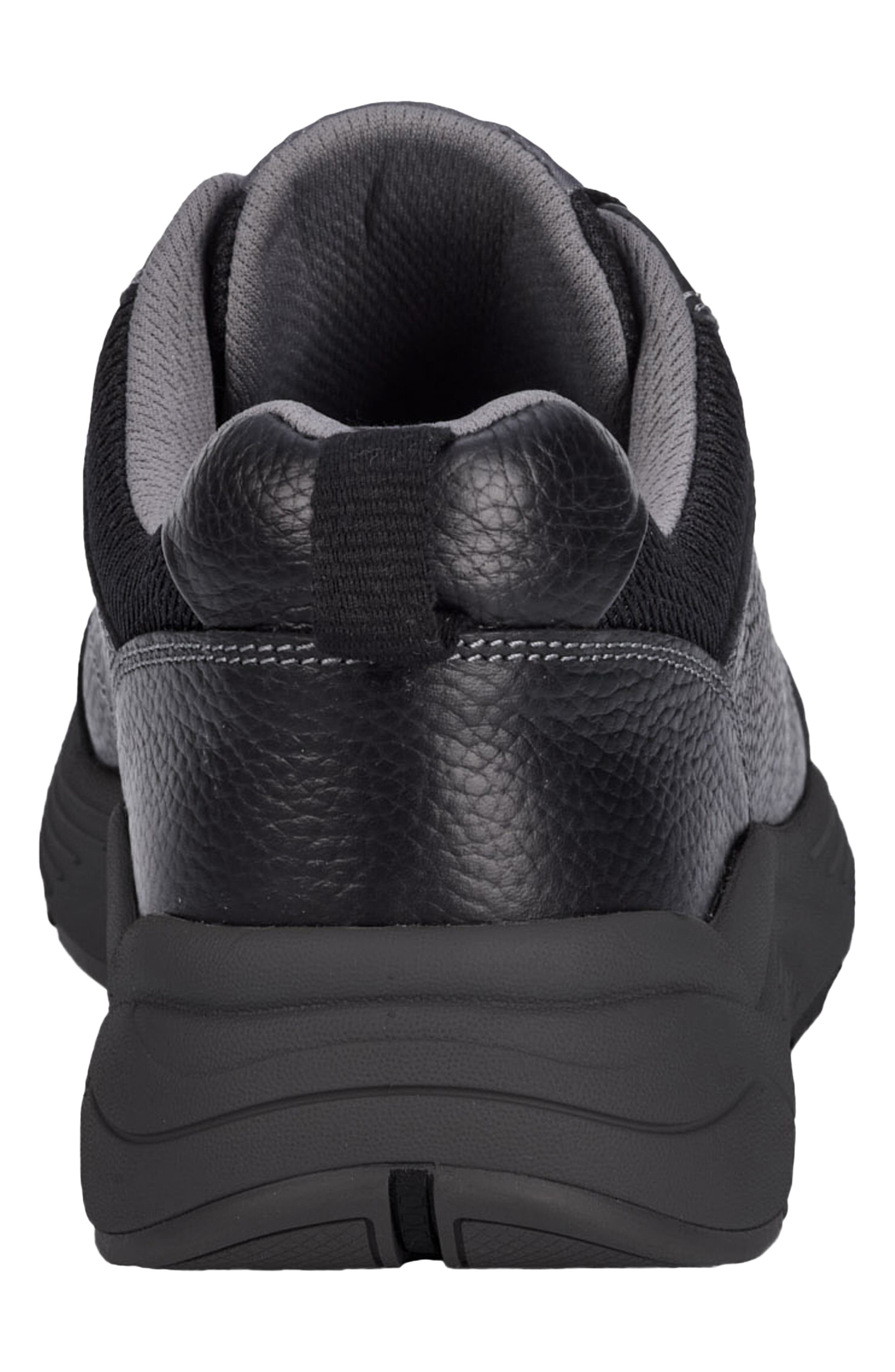 Maker Leather Sneaker, Alternate, color, BLACK PEBBLED LEATHER