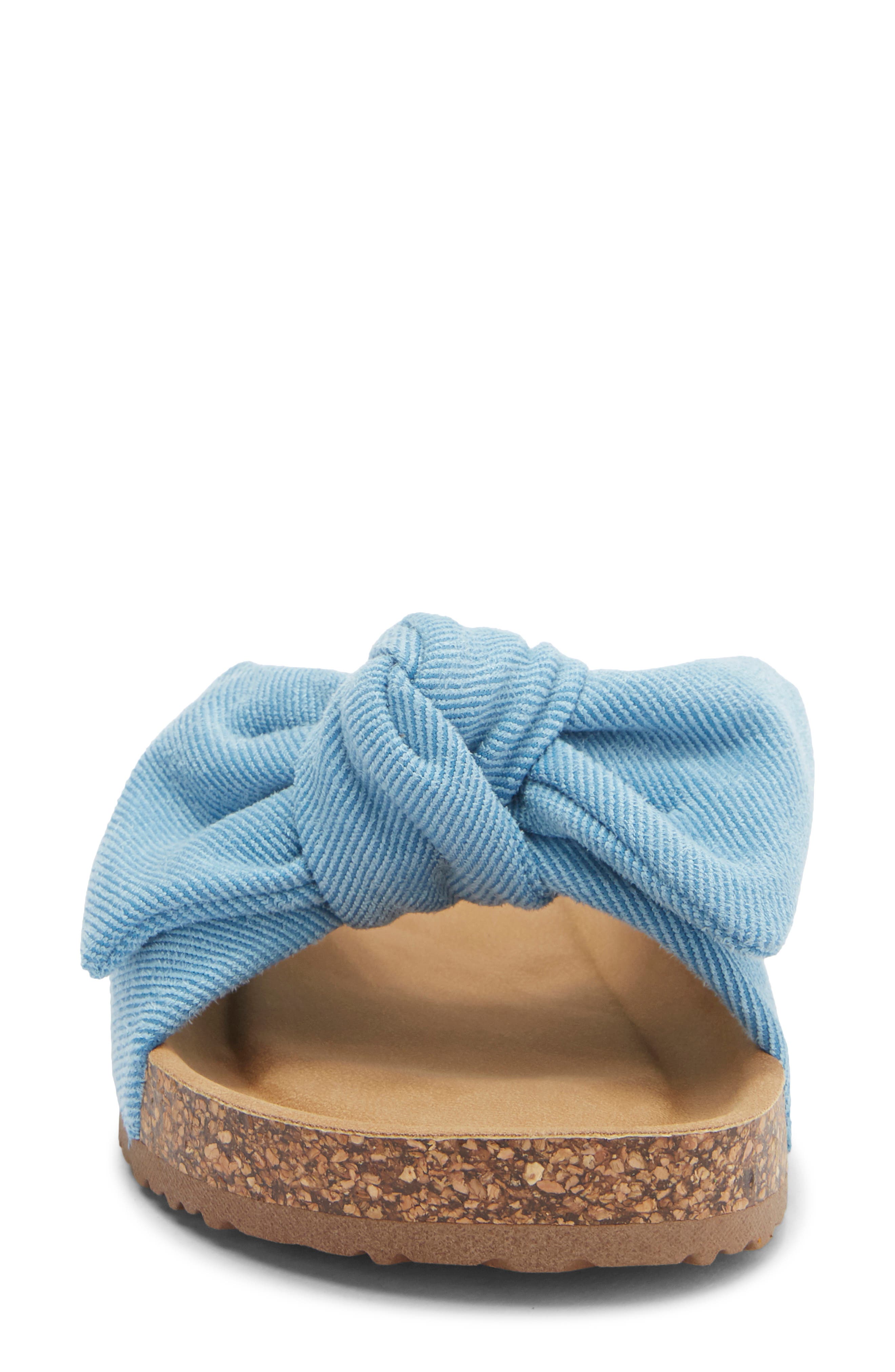 TOP MODA Cory Slide Sandal, Alternate, color, Blue Denim