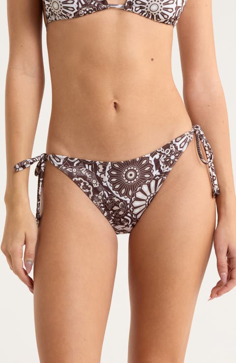 Benni Print Side Tie Bikini Bottoms