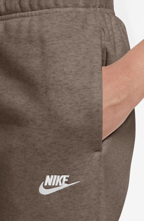 Nike Sportswear Club Fleece Joggers In Mink Brown/htr/white