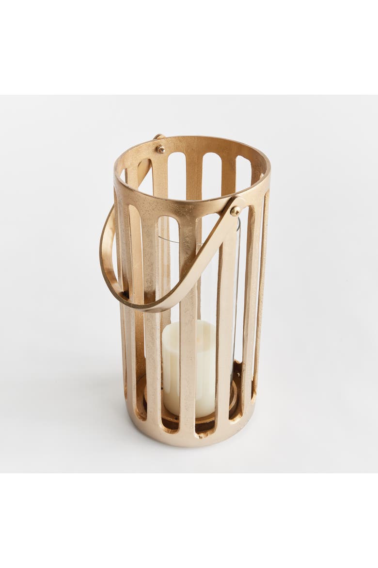 Huxley Hurricane Candle Holder Tall, Alternate, color, Gold