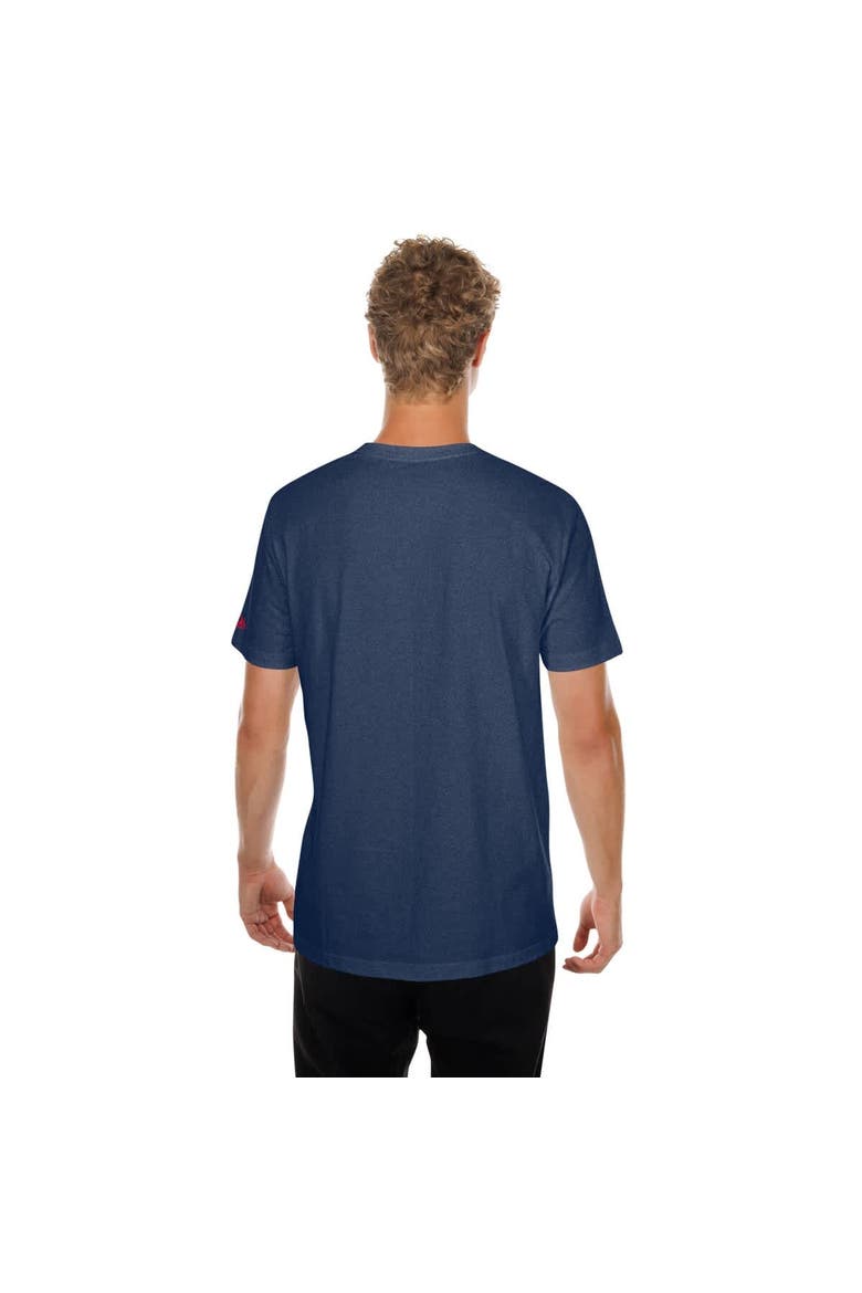 Men's New Era Navy Cleveland Guardians  Oversized Throwback Distressed T-Shirt, Alternate, color, Navy
