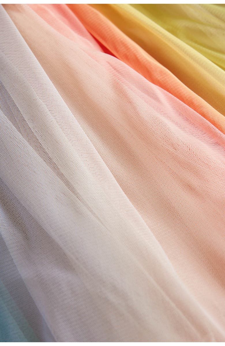 Mini Boden Kids' Rainbow Tulle Dress, Alternate, color, 
