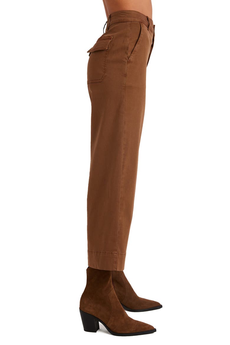 Sofia Wide Leg Crop Pant, Alternate, color, SPICED BROWN