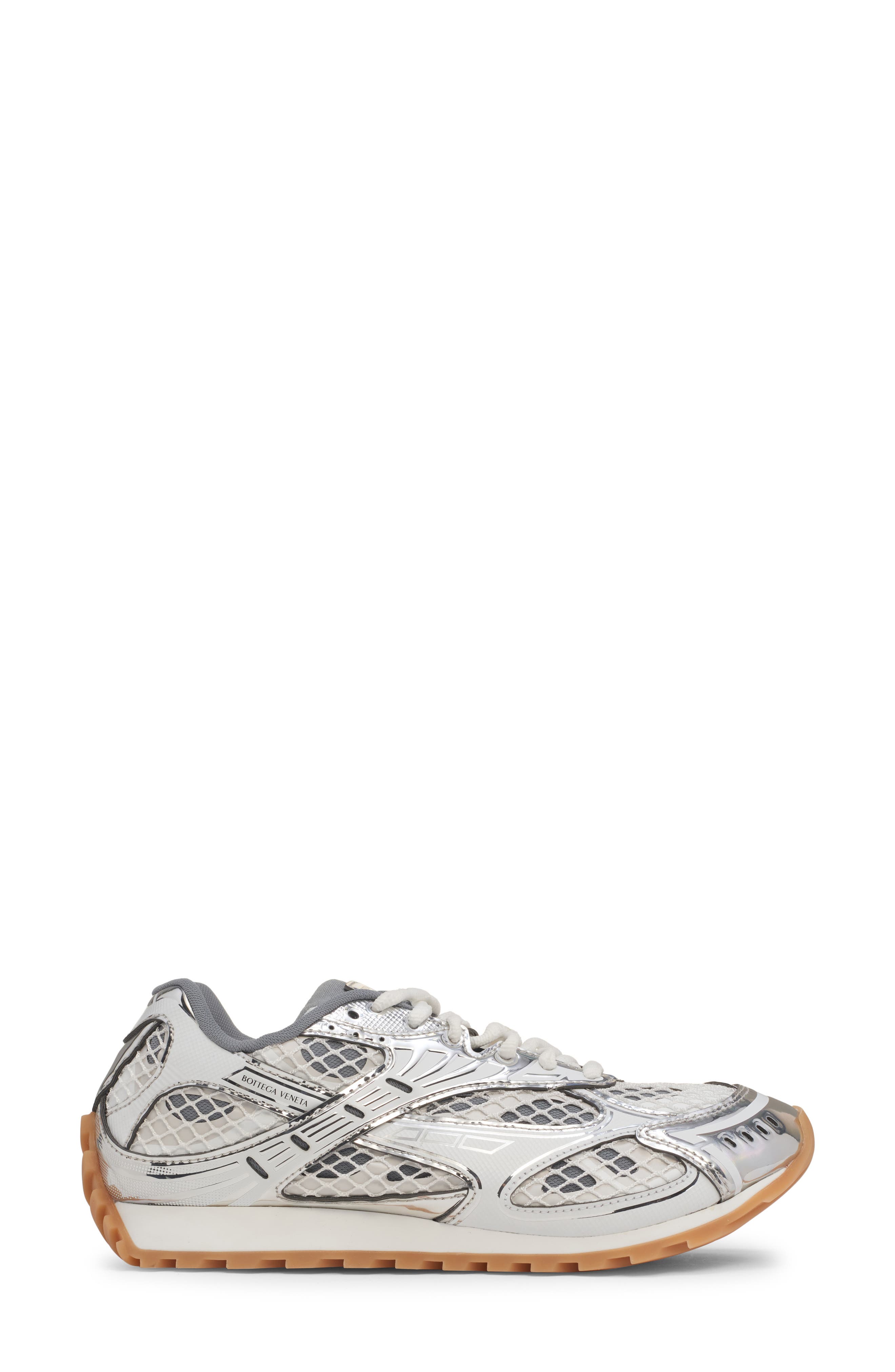 Bottega Veneta Orbit Low Top Sneaker, Alternate, color, Silver-White