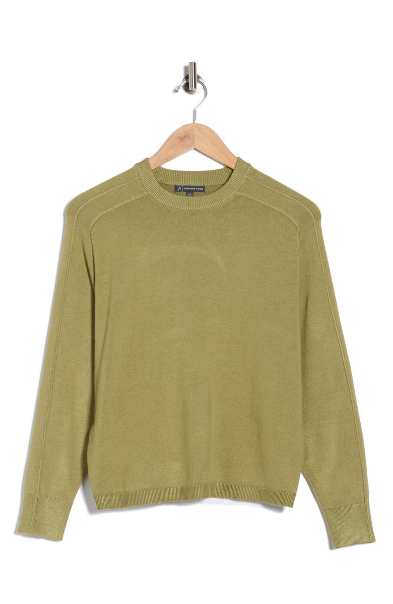 Adrianna Papell Dolman Sleeve Sweater, Main, color, Moss Green