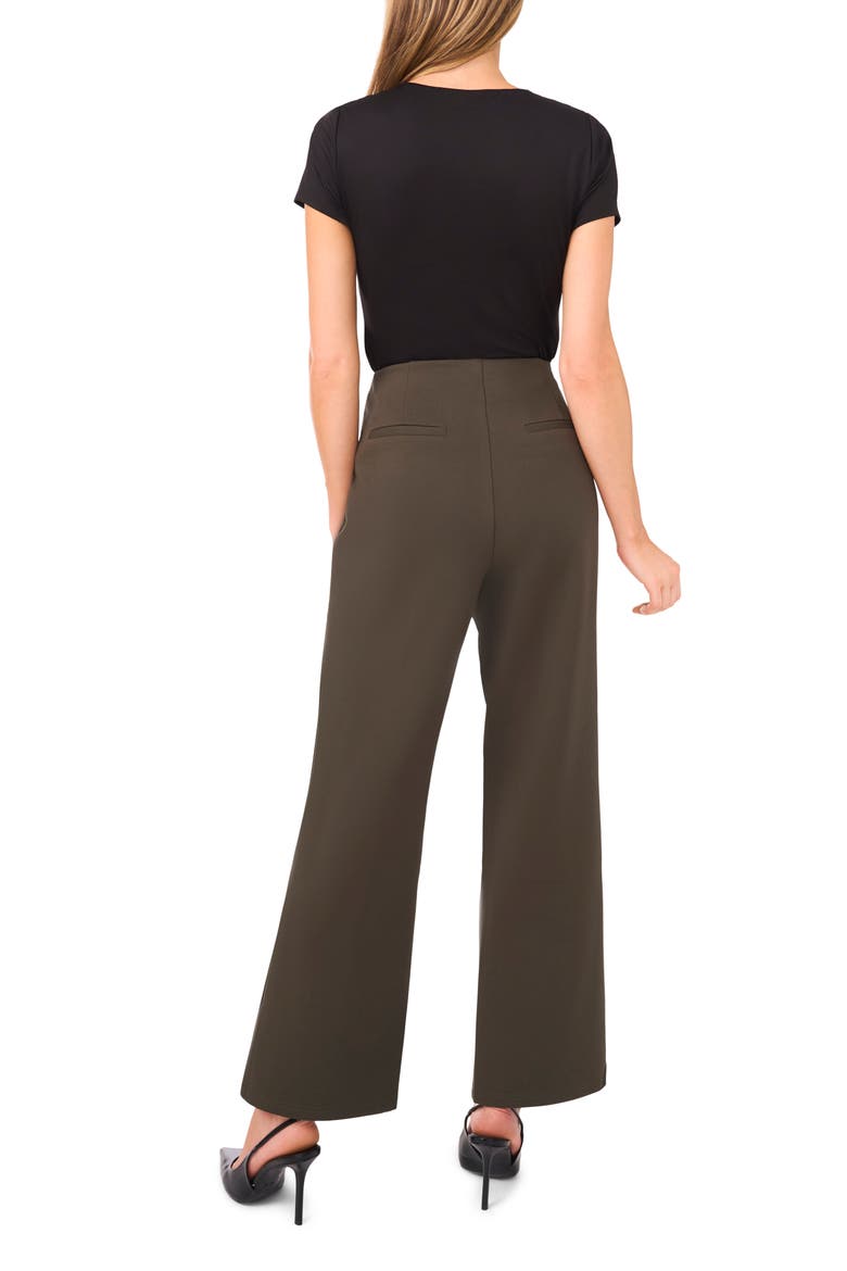 Ponte Straight Leg Pants, Alternate, color, LUXE OLIVE