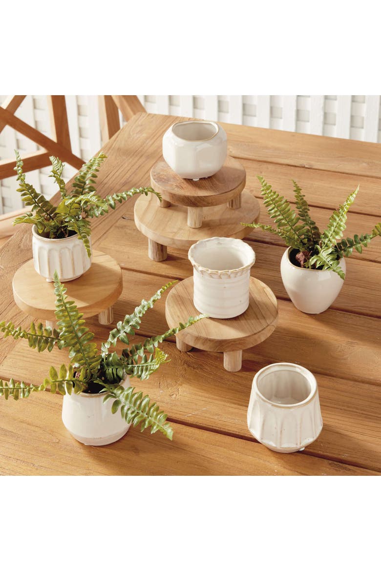 Dezie Mini Pots Set Of 6, Alternate, color, Off-White