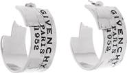 Givenchy Tape Logo Hoop Earrings