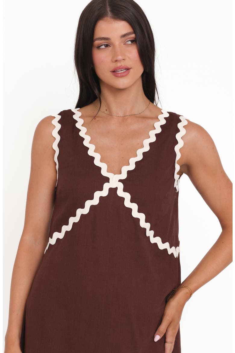 Lark Minidress, Alternate, color, BROWN