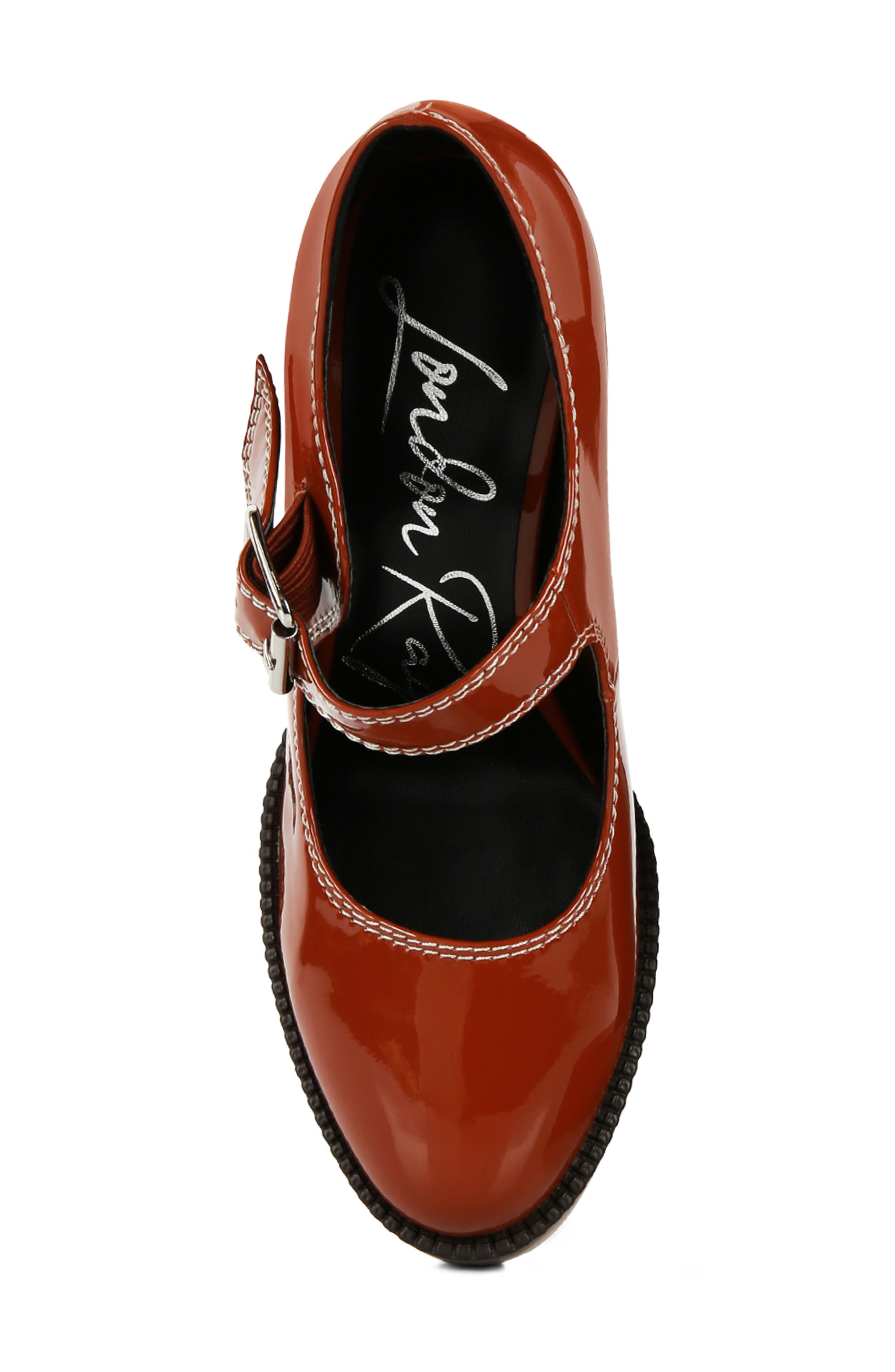 LONDON RAG Millenial Bug Mary Jane Platform Pump, Alternate, color, Tan