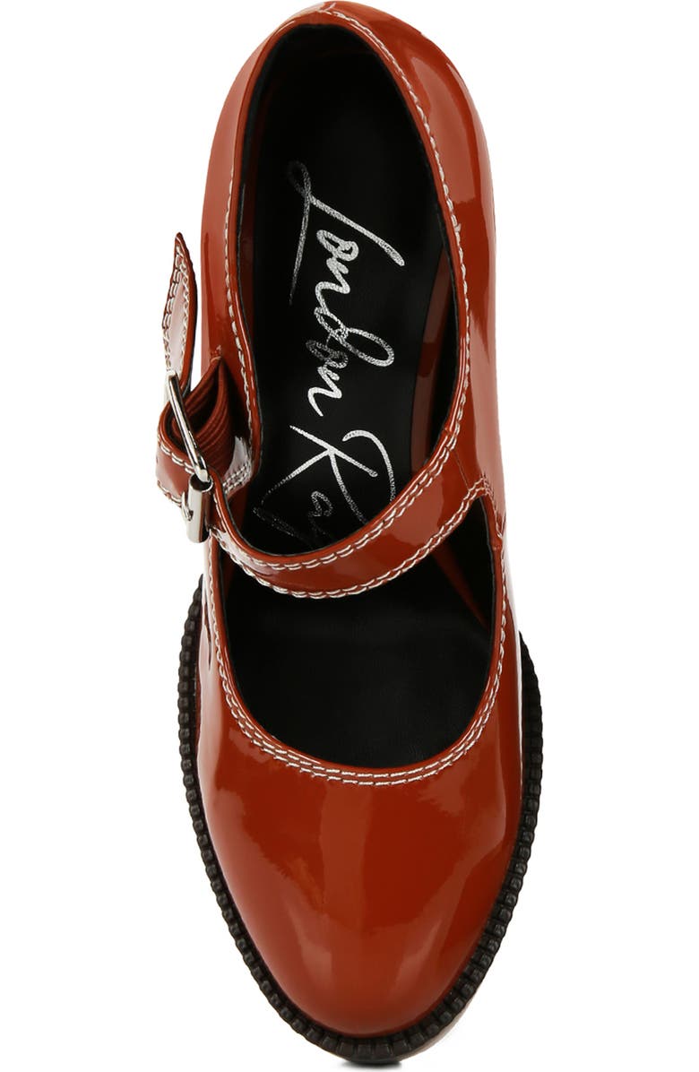 LONDON RAG Millenial Bug Mary Jane Platform Pump, Alternate, color, Tan