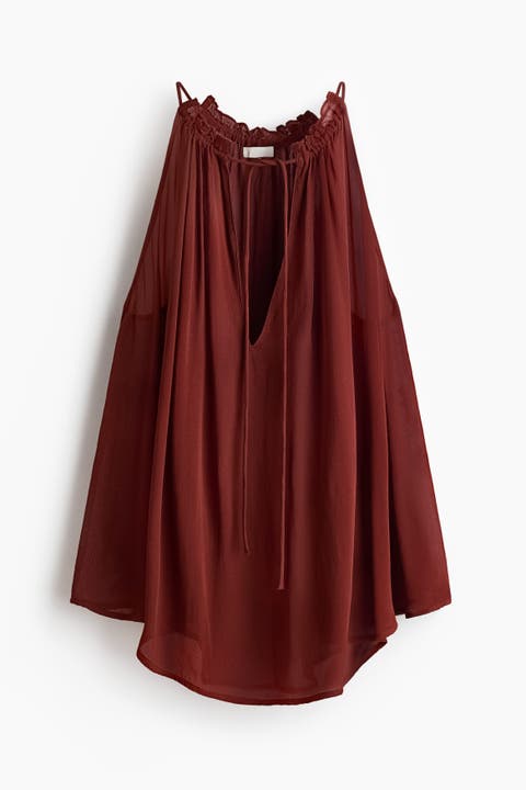 Oversized Drawstring Top