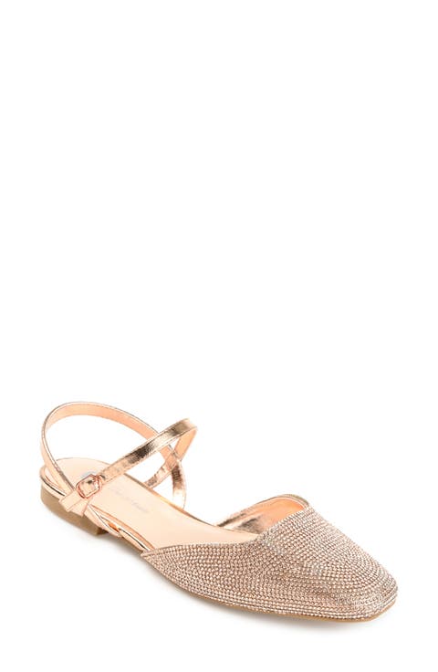 Nysha Rhinestone Embellished Flat (Women)