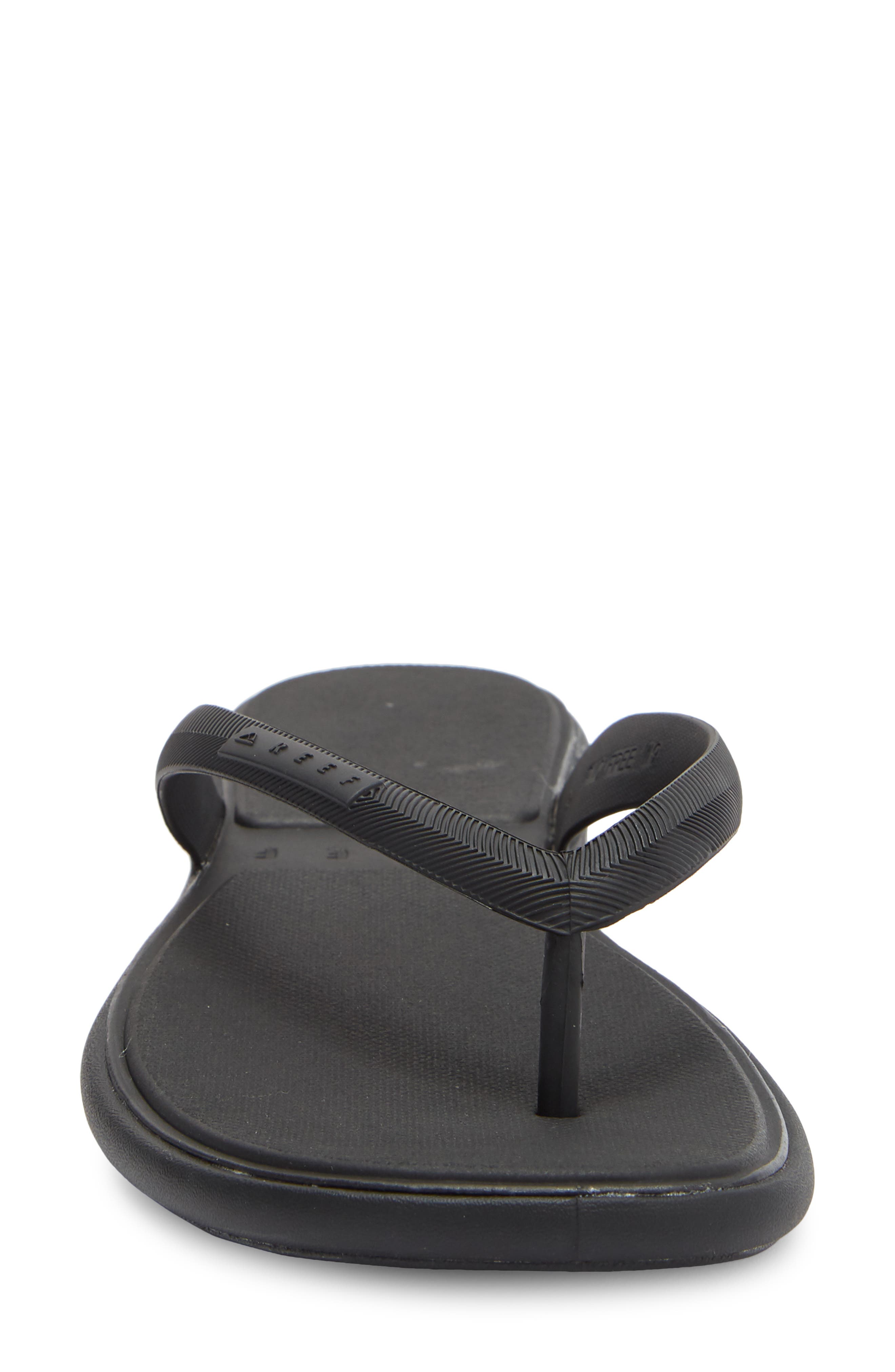 Reef Water Willow Malibu Sandals, Alternate, color, Black/ Black