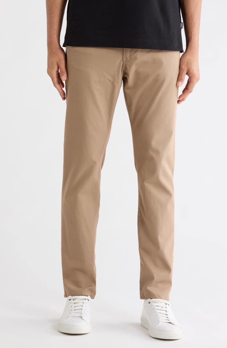BOSS Delaware Pants, Main, color, Open Beige