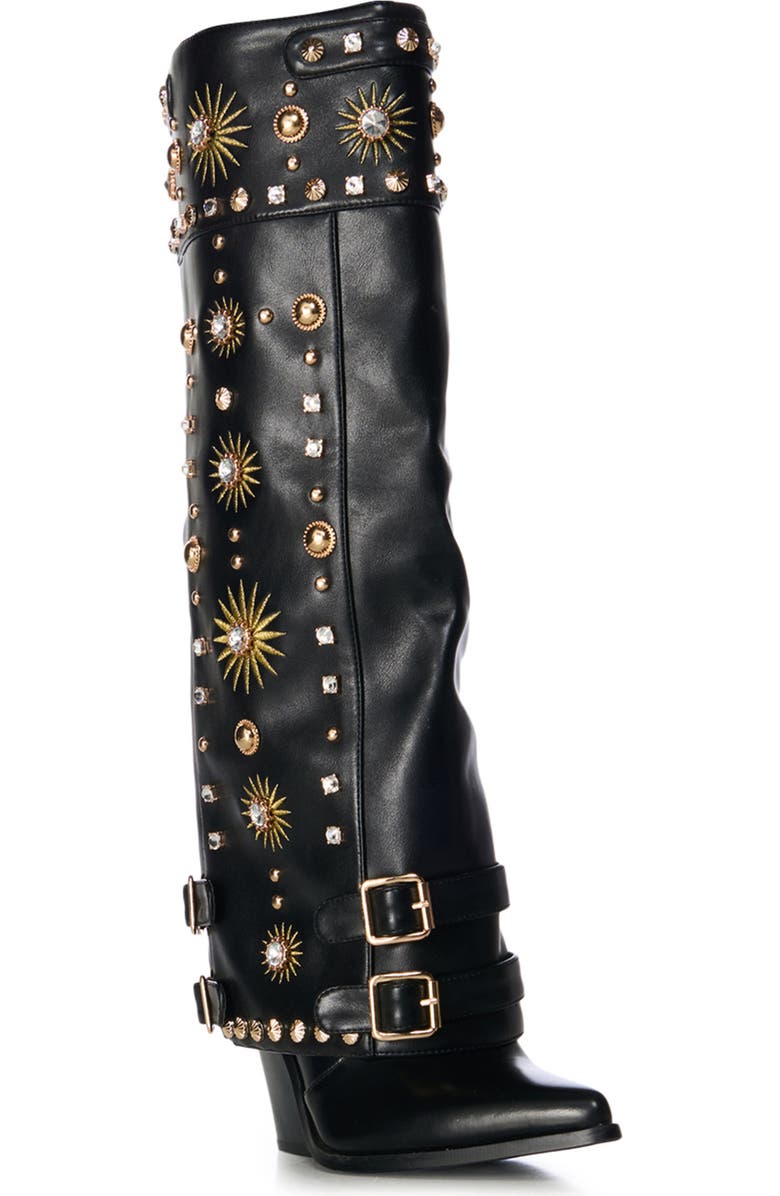 AZALEA WANG Mahmoud Over the Knee Boot, Main, color, Black