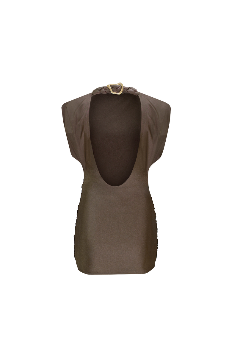 LEDIEL Mocca Dress, Alternate, color, Brown