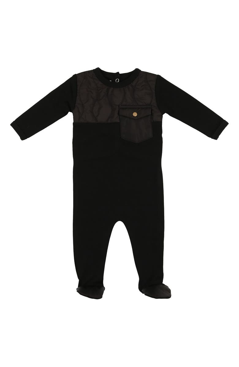 Manière Quilted Puffer Footie, Main, color,