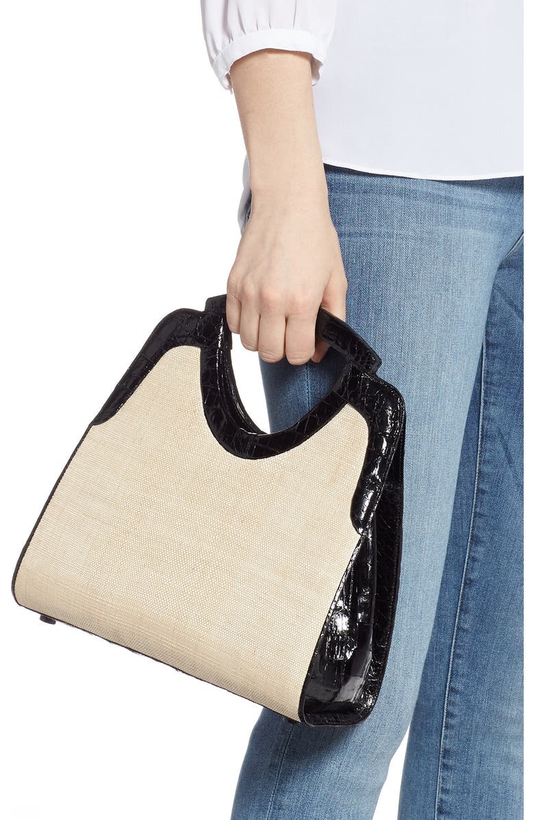 Nancy Gonzalez Small Genuine Crocodile Top Handle Bag, Alternate, color,