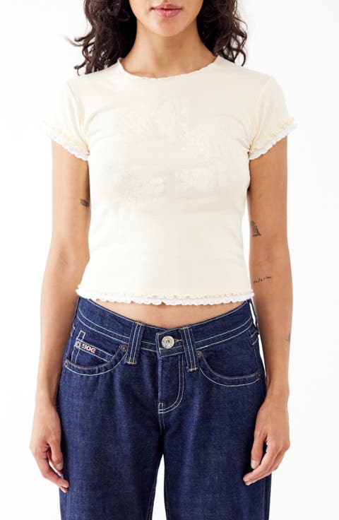 Flower Frill Baby Tee
