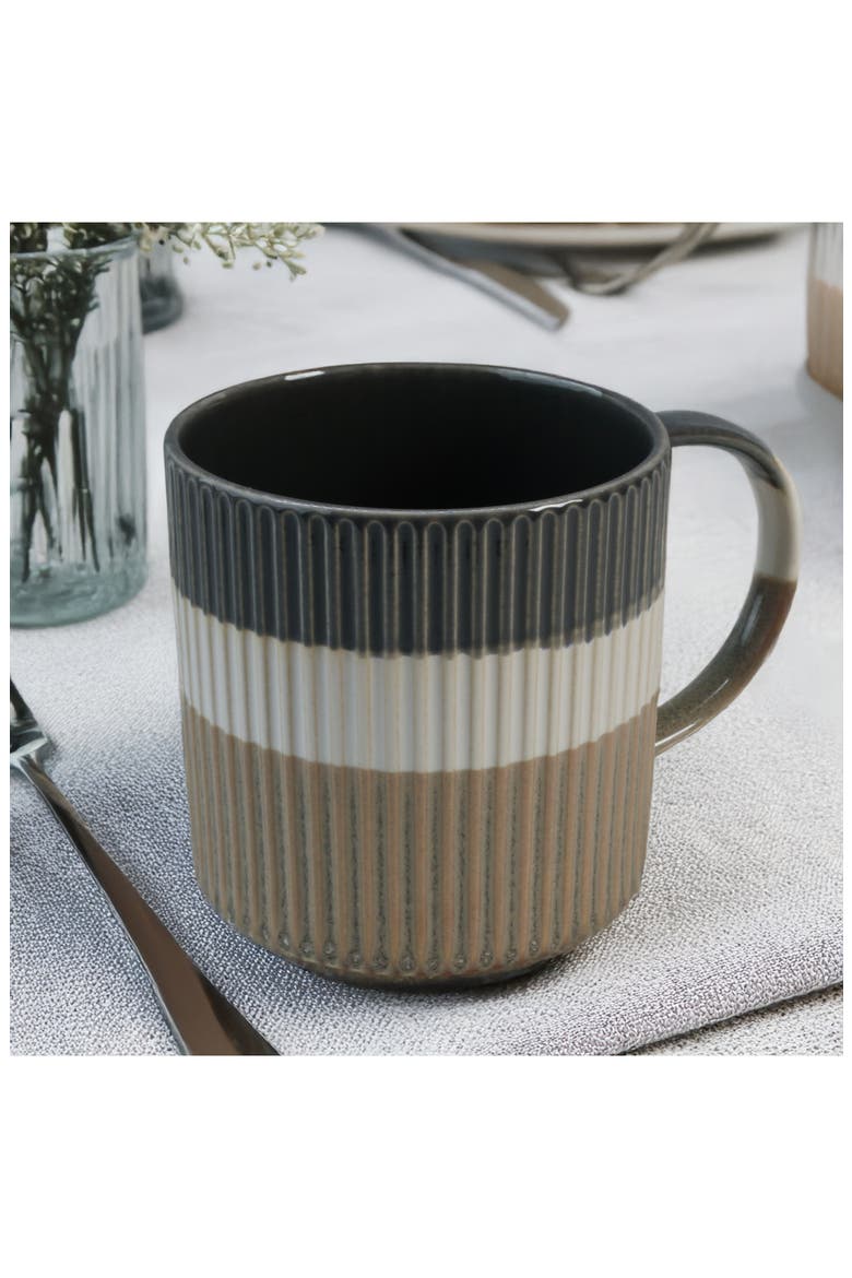 Set of 4 Tricolor Mugs, Alternate, color, GREY